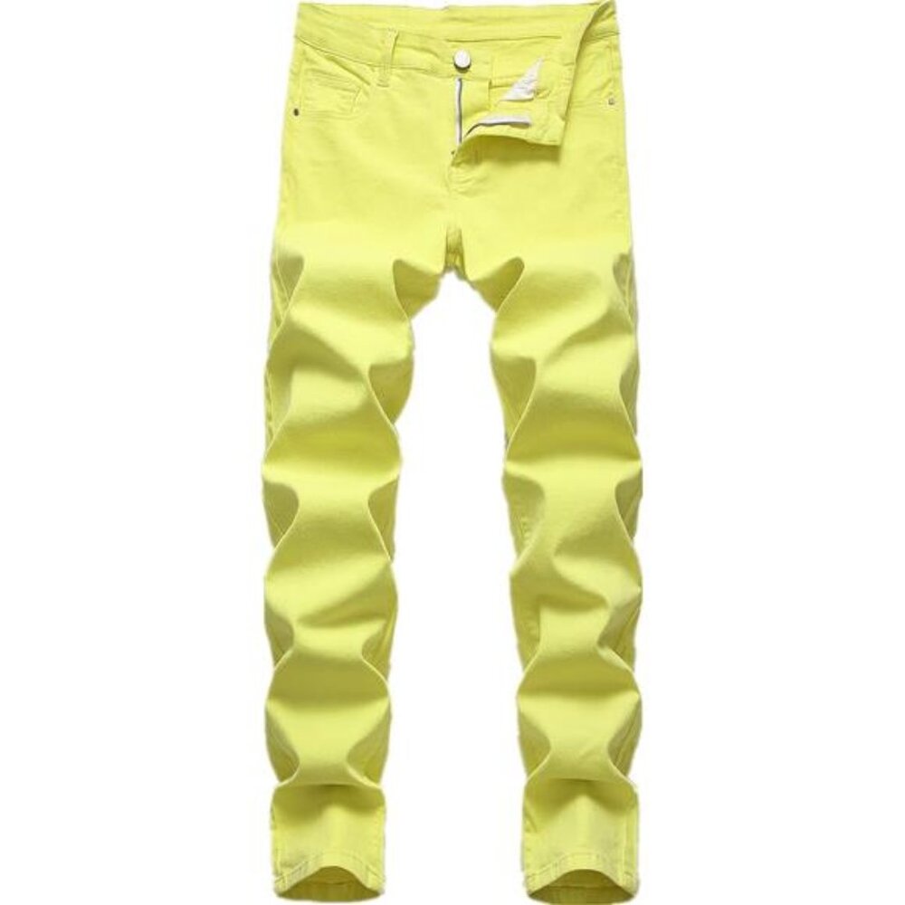 Men's Skinny Slim Fit Stretch Straight Leg Fashion Jeans Pants